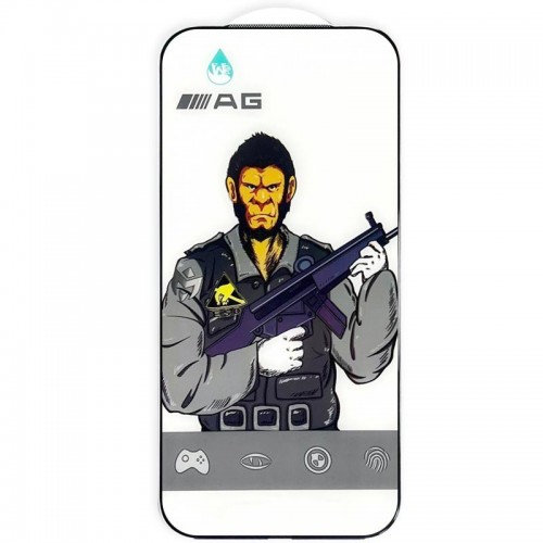 Захисне скло 5D Anti-static Matte (тех.пак) для Apple iPhone 17 Pro Max (6.9") Чорний