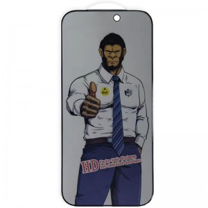 Захисне скло Privacy 5D Anti-Static (тех.пак) для Apple iPhone 17 Pro (6.3") Чорний