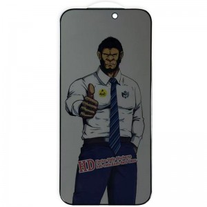 Захисне скло Privacy 5D Anti-Static (тех.пак) для Apple iPhone 17 Pro Max (6.9") Чорний