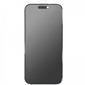 Захисне скло Privacy 5D Matte (тех.пак) для Apple iPhone 17 / 16 Pro (6.3") Чорний