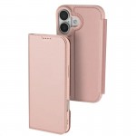 Чохол-книжка Dux Ducis з кишенею для візиток для Apple iPhone 17 (6.3") Rose Gold