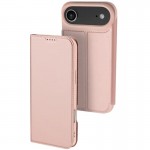 Чохол-книжка Dux Ducis з кишенею для візиток для Apple iPhone 17 Air (6.5") Rose Gold