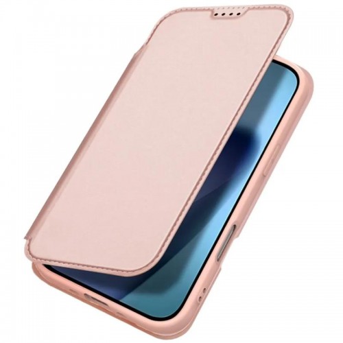 Чохол-книжка Dux Ducis з кишенею для візиток для Apple iPhone 17 Air (6.5") Rose Gold
