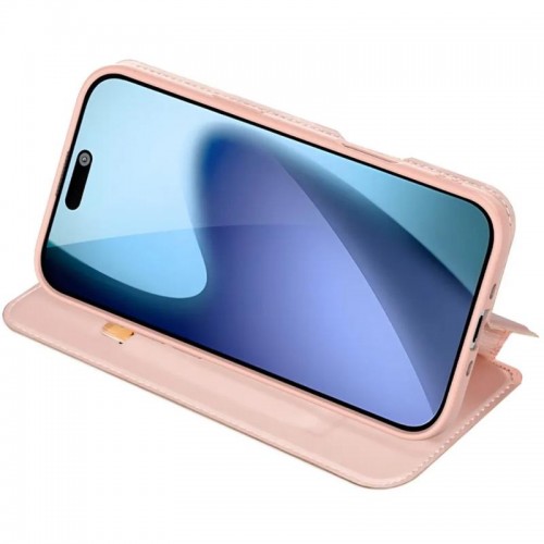 Чохол-книжка Dux Ducis з кишенею для візиток для Apple iPhone 17 Air (6.5") Rose Gold