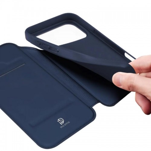 Чохол-книжка Dux Ducis з кишенею для візиток для Apple iPhone 17 Pro Max (6.9") Синій