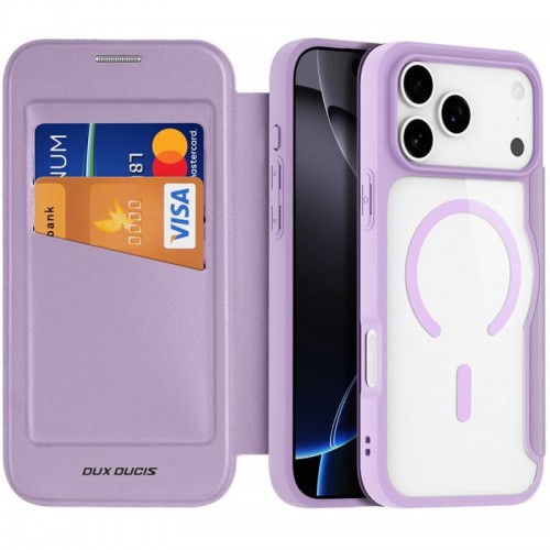 Чохол-книжка Dux Ducis Skin X Pro with MagSafe для Apple iPhone 17 Pro (6.3") Purple