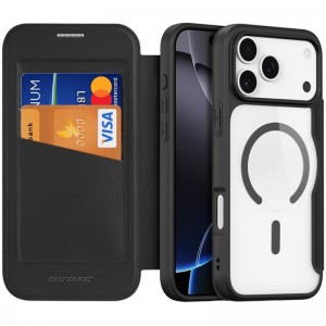 Чехол-книжка Dux Ducis Skin X Pro с MagSafe для Apple iPhone 17 Pro (6.3") Black