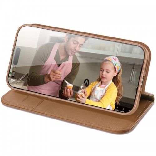 Чехол-книжка Dux Ducis Hivo для Apple iPhone 17 Pro (6.3") Коричневый