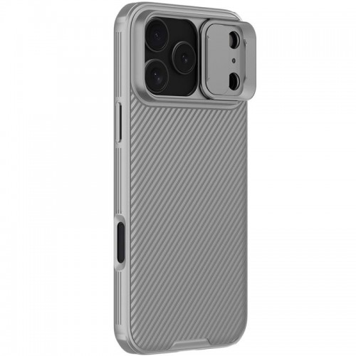 Карбонова накладка Nillkin CamShield Pro для Apple iPhone 17 Pro (6.3") Titanium gray