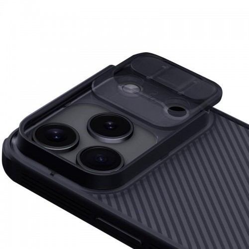 Карбонова накладка Nillkin CamShield Pro для Apple iPhone 17 Pro (6.3") Transparent black