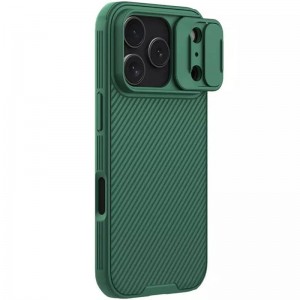 Карбонова накладка Nillkin CamShield Pro для Apple iPhone 17 Pro Max (6.9") Deep Green
