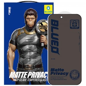 Захисне 2.5D скло Blueo Full Cover Anti-Peep Matte для Apple iPhone 17 Pro Max /16 Pro Max (6.9") Чорний