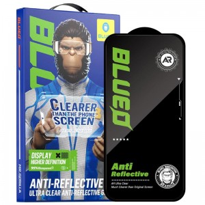 Защитное 2.5D стекло Blueo AR Anti-Reflective HD для Apple iPhone 17 Pro Max / 16 Pro Max (6.9") Чёрный