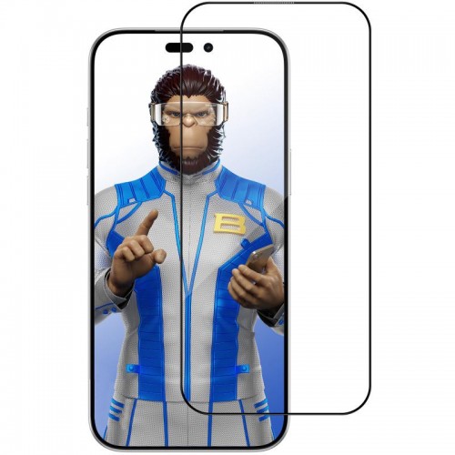 Защитное 2.5D стекло Blueo AR Anti-Reflective HD для Apple iPhone 17 Pro Max / 16 Pro Max (6.9") Чёрный