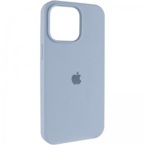 Чохол Silicone Case (AA) Logo with MagSafe для Apple iPhone 11 (6.1") Блакитний / Lilac Blue