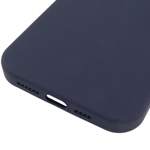 Чохол Silicone Case (AA) Logo with MagSafe для Apple iPhone 12 Pro Max (6.7") Темно-синій / Midnight blue