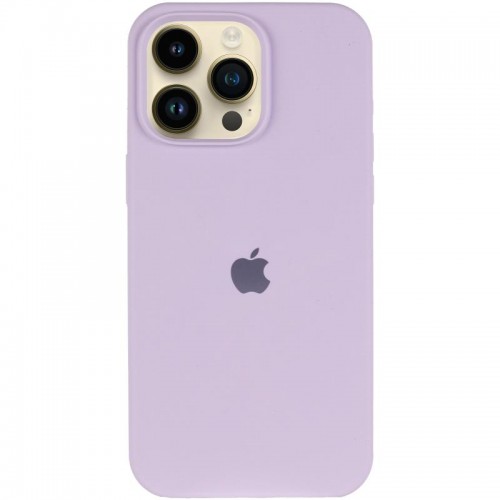 Чохол Silicone Case (AA) Logo with MagSafe для Apple iPhone 13 Pro (6.1") Бузковий / Lilac