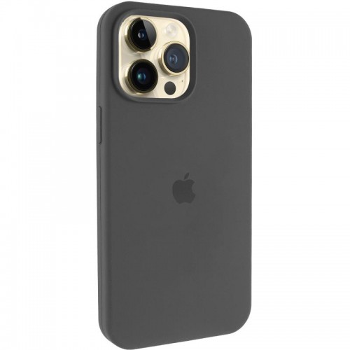 Чехол Silicone Case (AA) Logo with MagSafe для Apple iPhone 13 Pro Max (6.7") Серый / Dark Gray