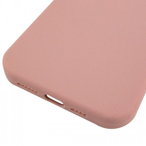Чехол Silicone Case (AA) Logo with MagSafe для Apple iPhone 14 Pro Max (6.7") Розовый / Pink Sand