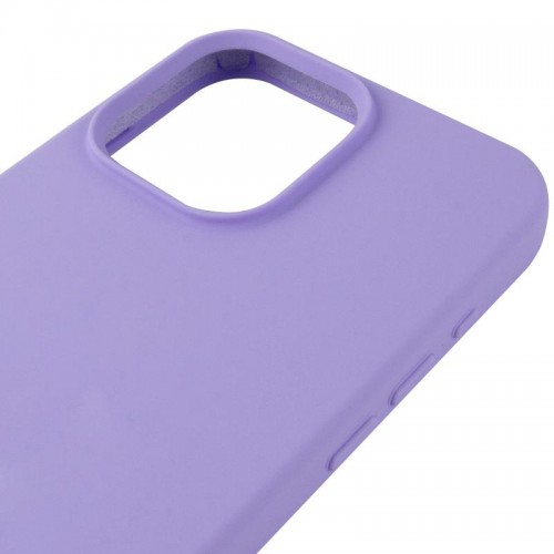 Чохол Silicone Case (AA) Logo with MagSafe для Apple iPhone 15 (6.1") Бузковий / Dasheen