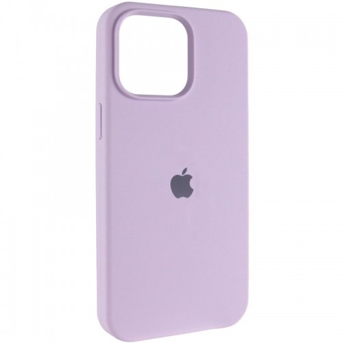 Чохол Silicone Case (AA) Logo with MagSafe для Apple iPhone 15 (6.1") Бузковий / Lilac