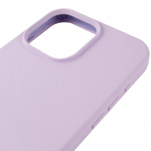 Чехол Silicone Case (AA) Logo with MagSafe для Apple iPhone 15 Pro (6.1") Сиреневый / Lilac