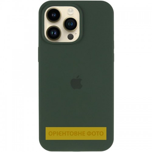 Чехол Silicone Case (AA) Logo with MagSafe для Apple iPhone 16 Pro (6.3") Зелёный / Cyprus Green