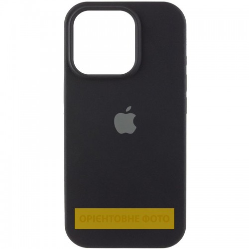 Чохол Silicone Case (AA) Logo with MagSafe для Apple iPhone 16 Pro (6.3") Чорний / Black