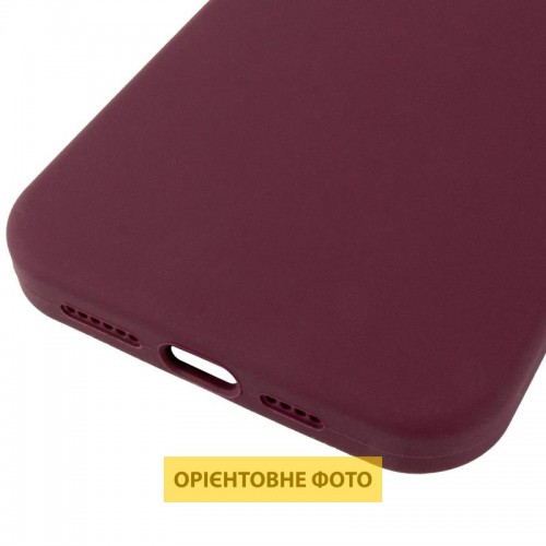 Чохол Silicone Case (AA) Logo with MagSafe для Apple iPhone 16 Pro Max (6.9") Бордовий / Plum