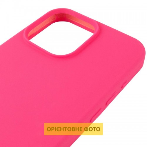Чохол Silicone Case (AA) Logo with MagSafe для Apple iPhone 16e (6.1") Рожевий / Barbie pink