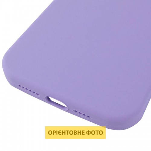 Чохол Silicone Case (AA) Logo with MagSafe для Apple iPhone 16e (6.1") Бузковий / Dasheen