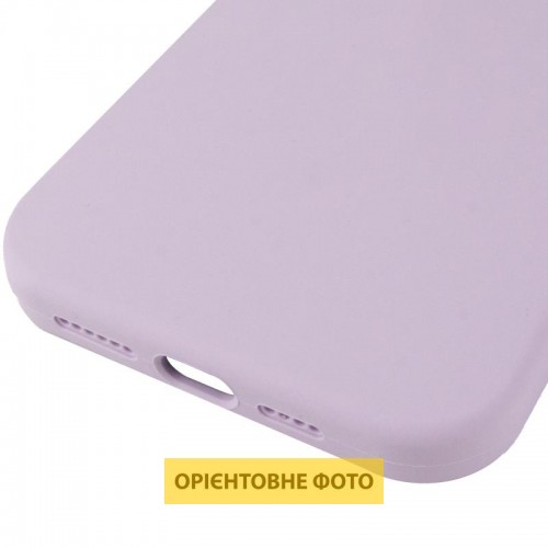 Чохол Silicone Case (AA) Logo with MagSafe для Apple iPhone 16e (6.1") Бузковий / Lilac