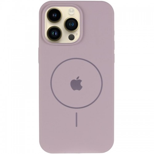 Чохол Silicone Case Full Protective (AA) V2 with MagSafe для Apple iPhone 12 Pro Max (6.7") Сірий / Lavender