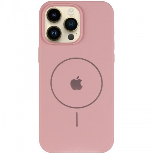 Чохол Silicone Case Full Protective (AA) V2 with MagSafe для Apple iPhone 13 Pro (6.1") Рожевий / Pink Sand