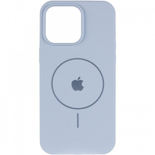 Чохол Silicone Case Full Protective (AA) V2 with MagSafe для Apple iPhone 14 (6.1") Блакитний / Lilac Blue