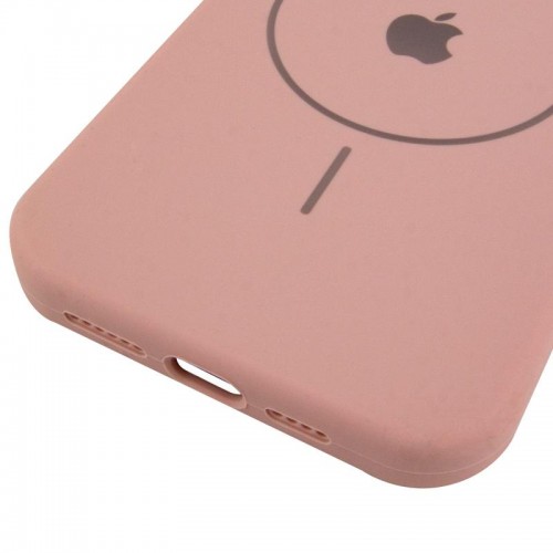 Чохол Silicone Case Full Protective (AA) V2 with MagSafe для Apple iPhone 14 (6.1") Рожевий / Pink Sand