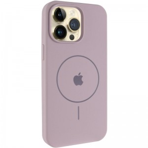 Чохол Silicone Case Full Protective (AA) V2 with MagSafe для Apple iPhone 15 Pro (6.1") Сірий / Lavender