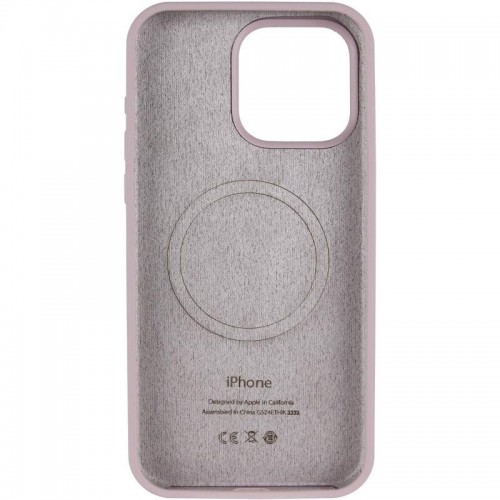 Чохол Silicone Case Full Protective (AA) V2 with MagSafe для Apple iPhone 15 Pro (6.1") Сірий / Lavender