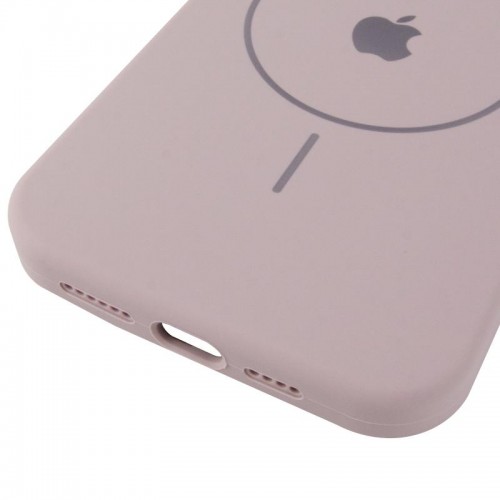 Чохол Silicone Case Full Protective (AA) V2 with MagSafe для Apple iPhone 15 Pro (6.1") Сірий / Lavender