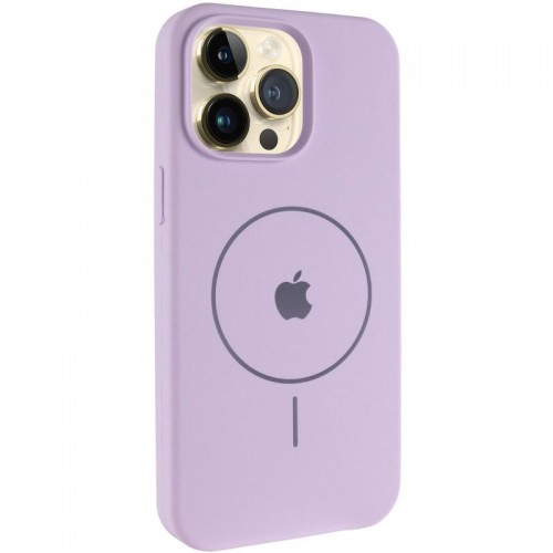 Чехол Silicone Case Full Protective (AA) V2 с MagSafe для Apple iPhone 15 Pro Max (6.7") Сиреневый / Lilac
