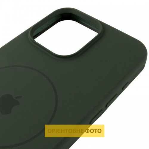 Чохол Silicone Case Full Protective (AA) V2 with MagSafe для Apple iPhone 16 (6.1") Зелений / Cyprus Green