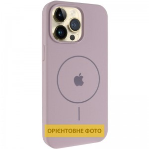 Чехол Silicone Case Full Protective (AA) V2 с MagSafe для Apple iPhone 16 (6.1") Серый / Lavender