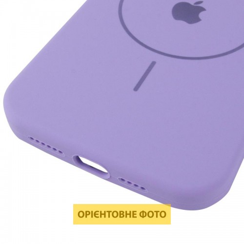 Чехол Silicone Case Full Protective (AA) V2 с MagSafe для Apple iPhone 16 (6.1") Сиреневый / Dasheen
