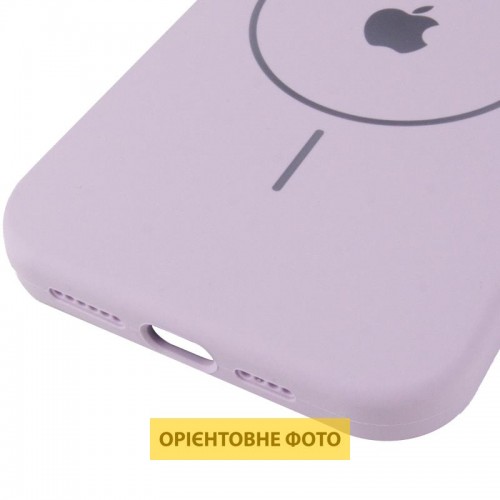 Чехол Silicone Case Full Protective (AA) V2 с MagSafe для Apple iPhone 16 (6.1") Сиреневый / Lilac