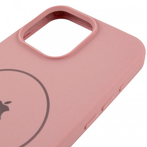 Чохол Silicone Case Full Protective (AA) V2 with MagSafe для Apple iPhone 16 Pro (6.3") Рожевий / Pink Sand