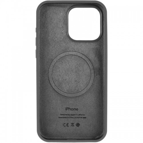 Чохол Silicone Case Full Protective (AA) V2 with MagSafe для Apple iPhone 16 Pro (6.3") Сірий / Dark Gray