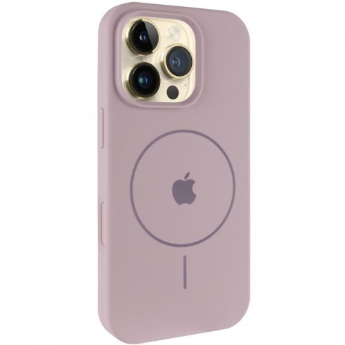 Чохол Silicone Case Full Protective (AA) V2 with MagSafe для Apple iPhone 16 Pro (6.3") Сірий / Lavender