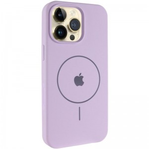 Чохол Silicone Case Full Protective (AA) V2 with MagSafe для Apple iPhone 16 Pro (6.3") Бузковий / Lilac