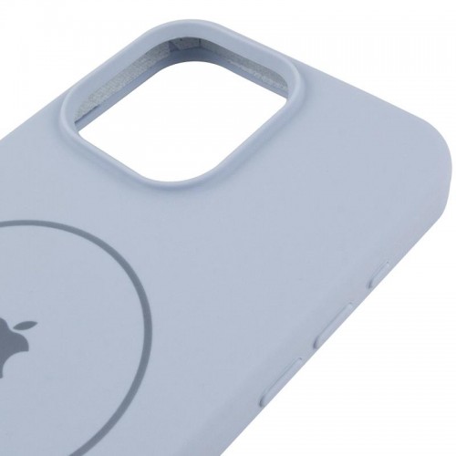 Чохол Silicone Case Full Protective (AA) V2 with MagSafe для Apple iPhone 16 Pro Max (6.9") Блакитний / Lilac Blue