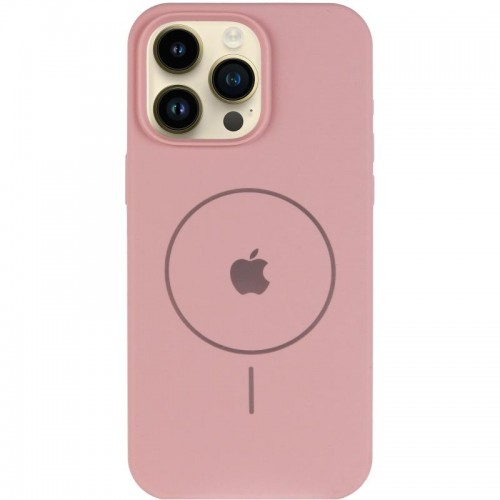 Чохол Silicone Case Full Protective (AA) V2 with MagSafe для Apple iPhone 16 Pro Max (6.9") Рожевий / Pink Sand